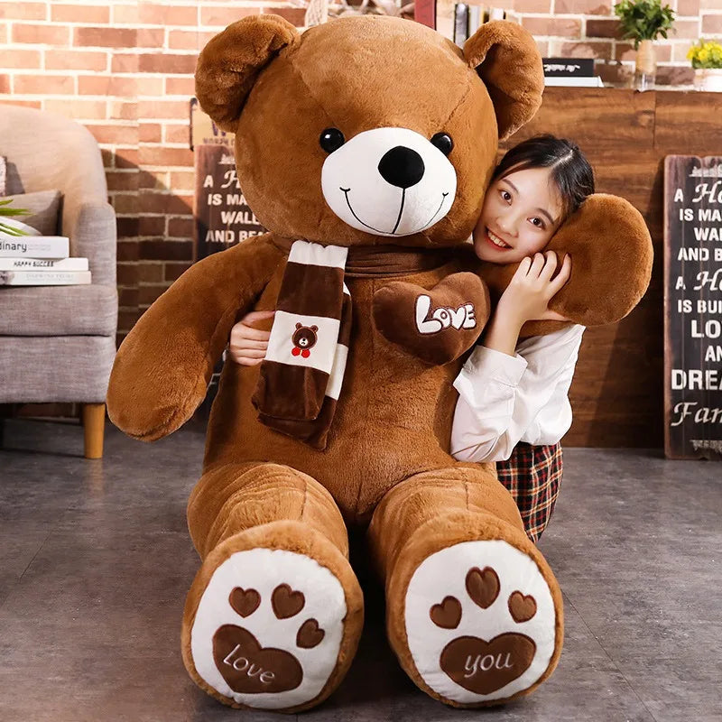 Hochwertiger Teddy Bär mit Schal