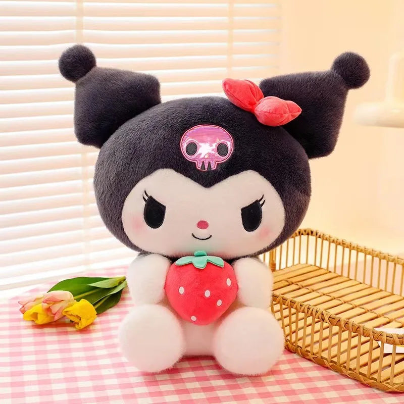 Sanrio Strawberry Kuromi Kissen Plüschtier – 22/35cm