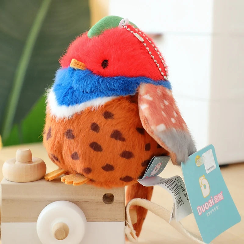 Kawaii Vögel Plüschtier – 10 realistische Styles, weiches Anhänger-Kuscheltier