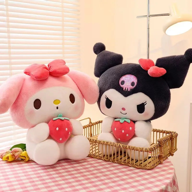 Sanrio Strawberry Kuromi Kissen Plüschtier – 22/35cm