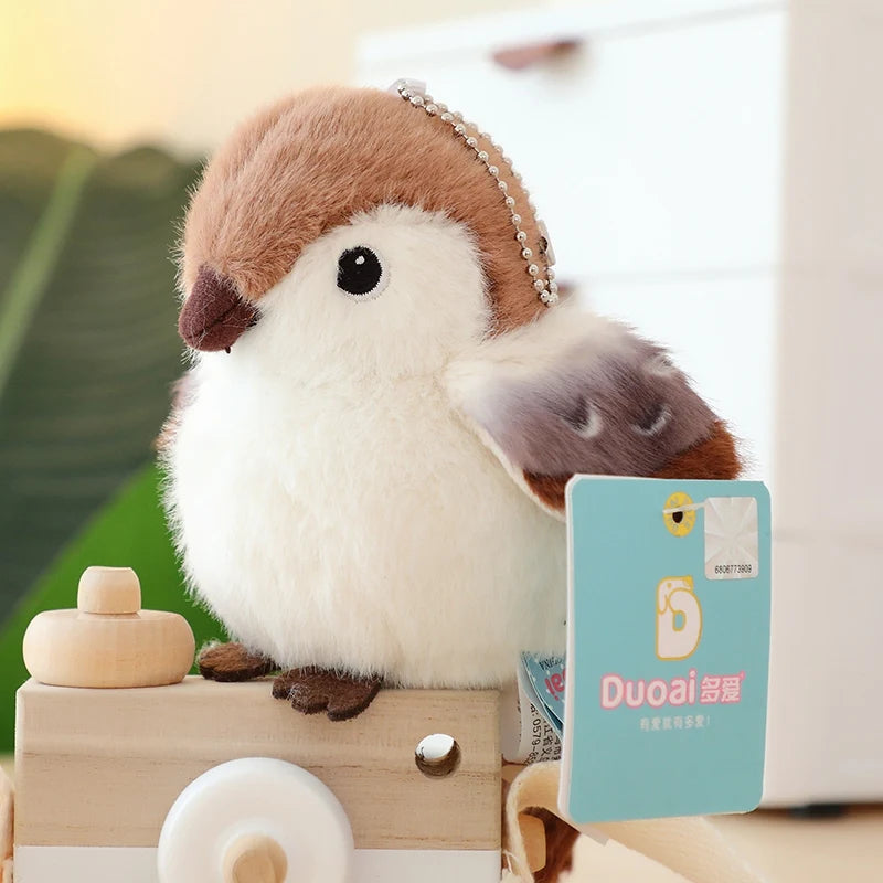 Kawaii Vögel Plüschtier – 10 realistische Styles, weiches Anhänger-Kuscheltier
