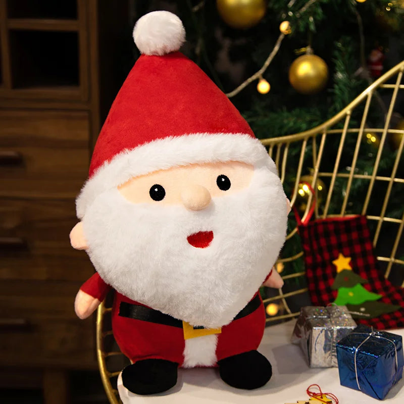 Plüsch Weihnachtsfiguren – Weihnachtsmann, Schneemann, Rentier & Oma