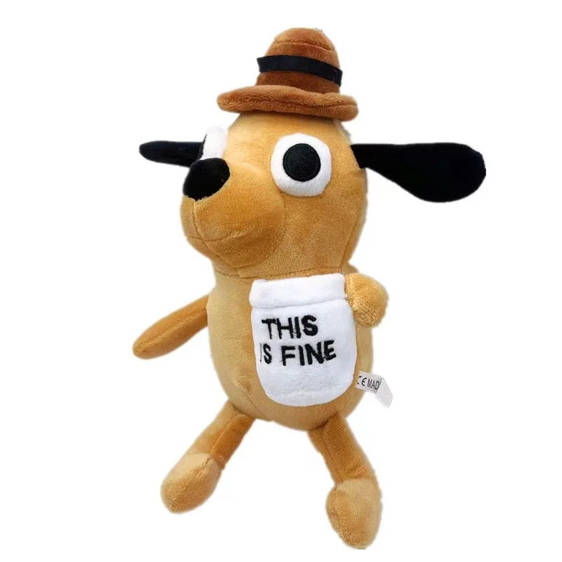 This Is Fine Meme Plüschfigur