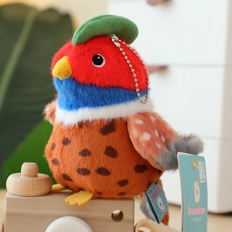 Kawaii Vögel Plüschtier – 10 realistische Styles, weiches Anhänger-Kuscheltier