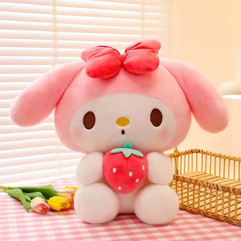 Sanrio Strawberry Kuromi Kissen Plüschtier – 22/35cm