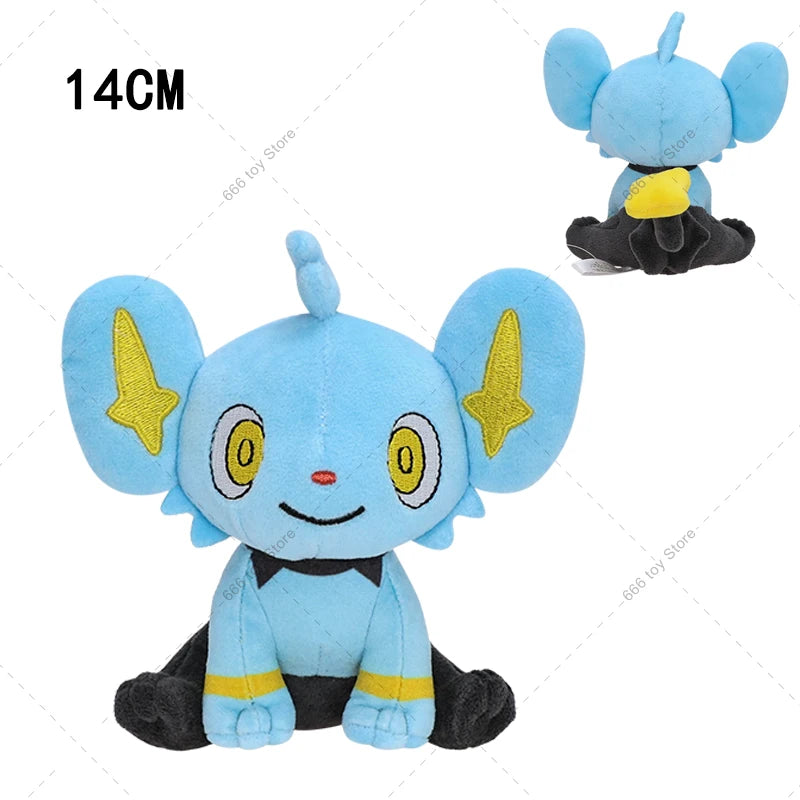 Pokemon Shinx & Shiny Plüschtiere – Weiche Kuscheltiere in Blau & Gelb