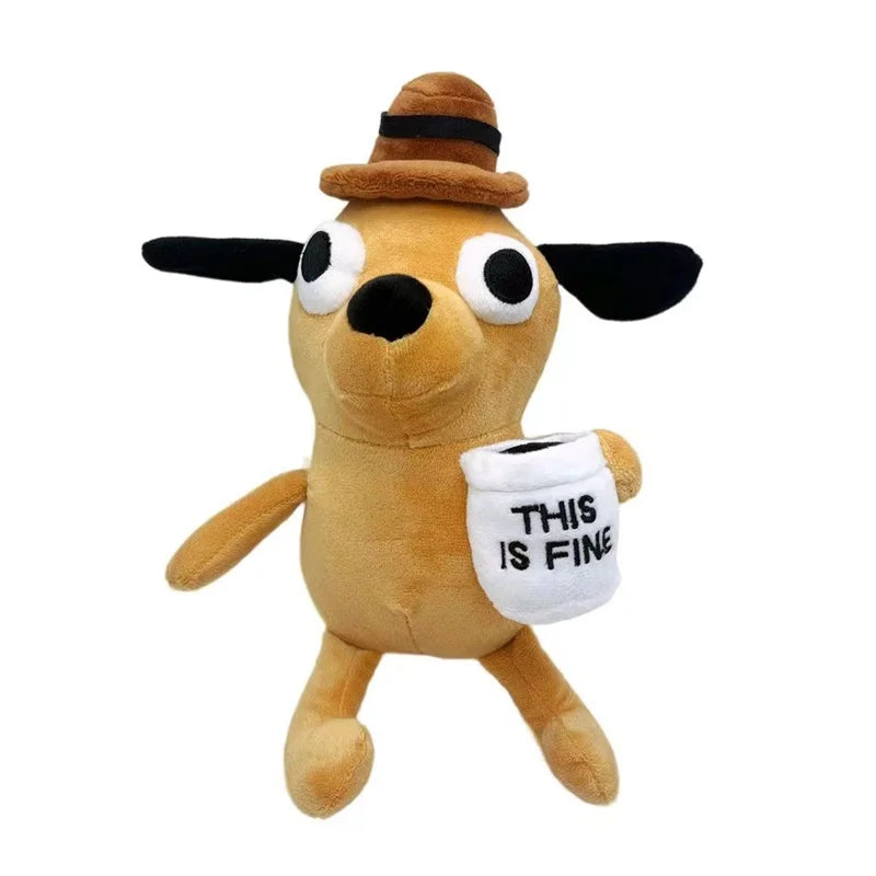 This Is Fine Meme Plüschfigur